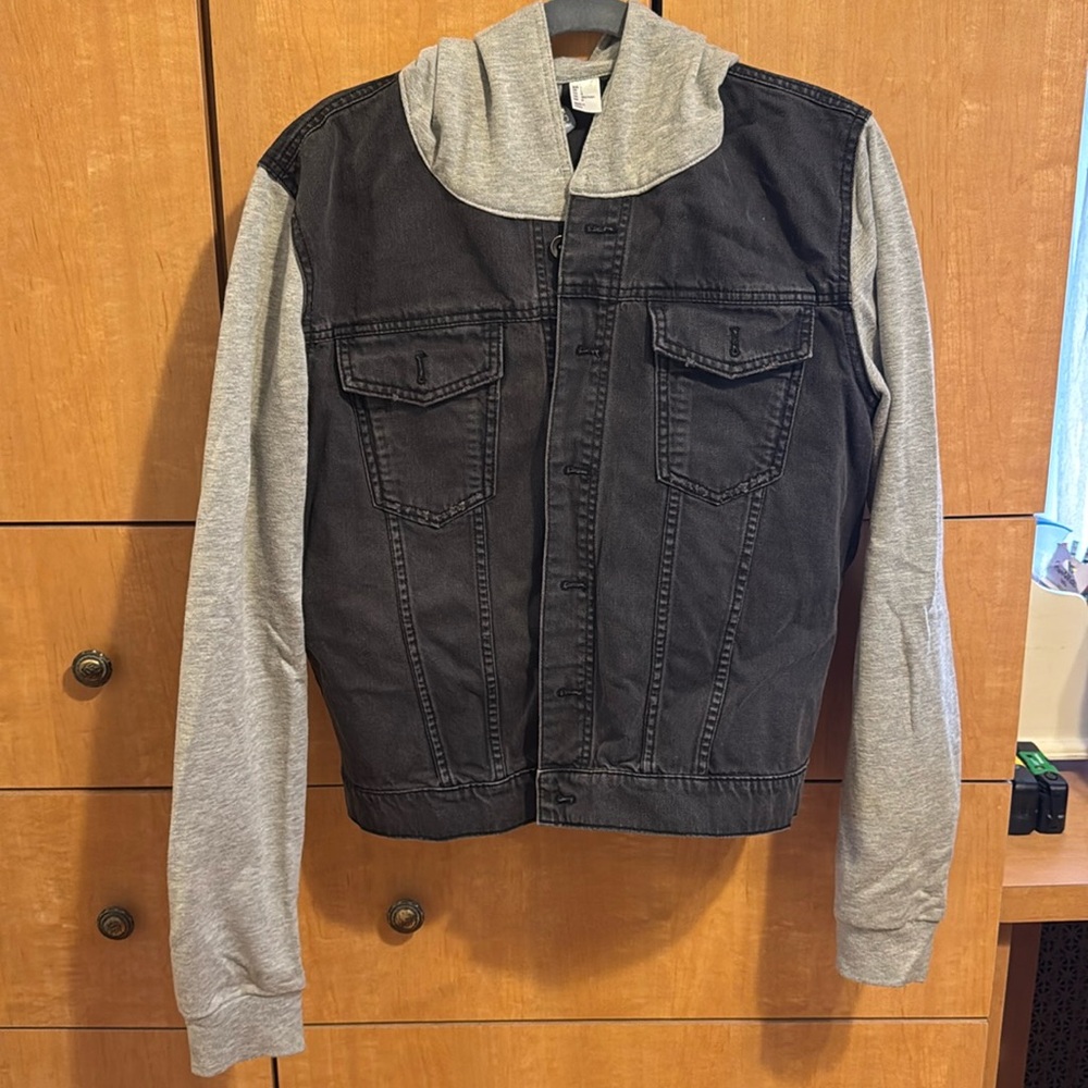 Hooded jeans/sweater Jacket
